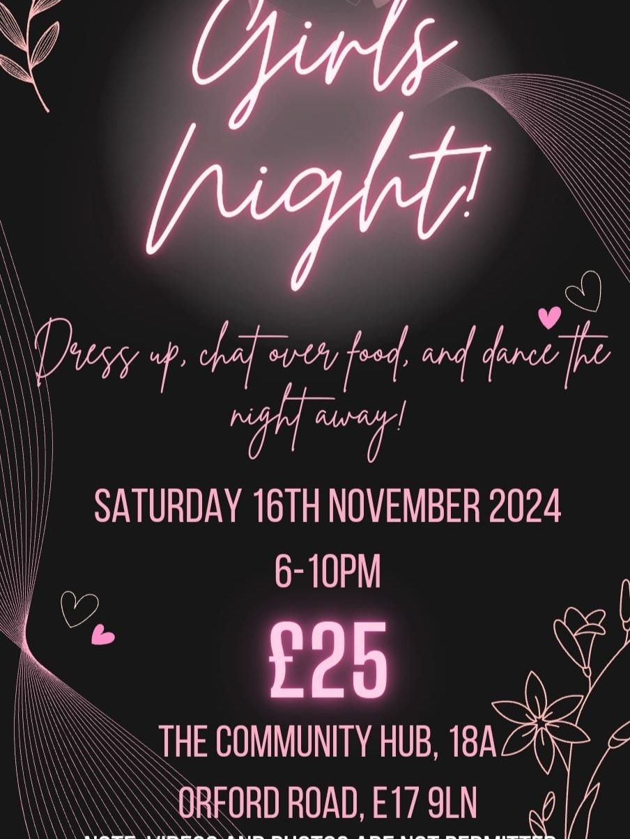 Girls Night Programme 2024 Flyer